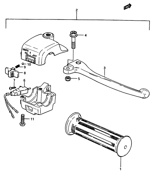 Right handle switch