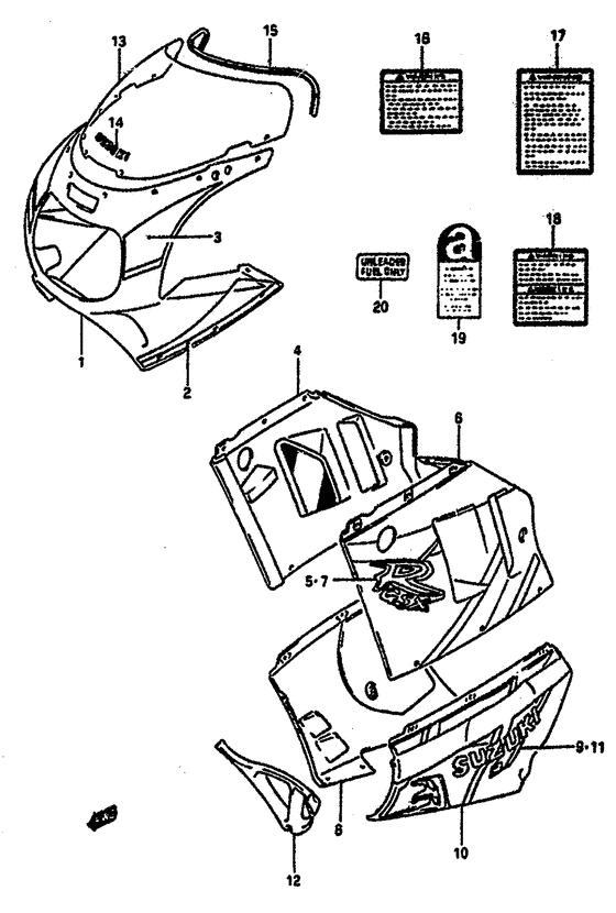 Cowling body