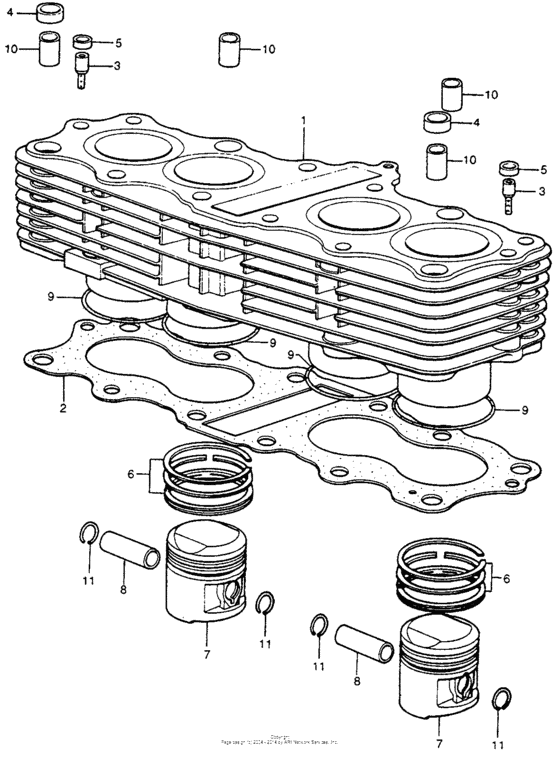 Cylinder + piston