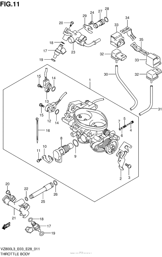 VZ800 Throttle Body (Vz800L3 E03)