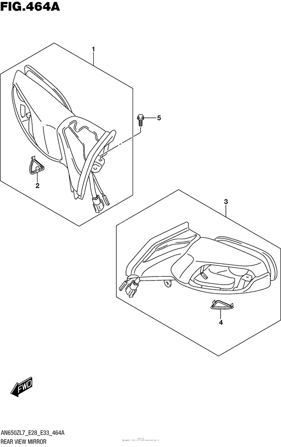 AN650Z Зеркала заднего вида