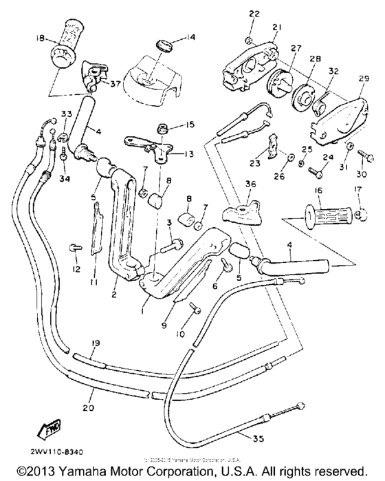 Handlebar-cable