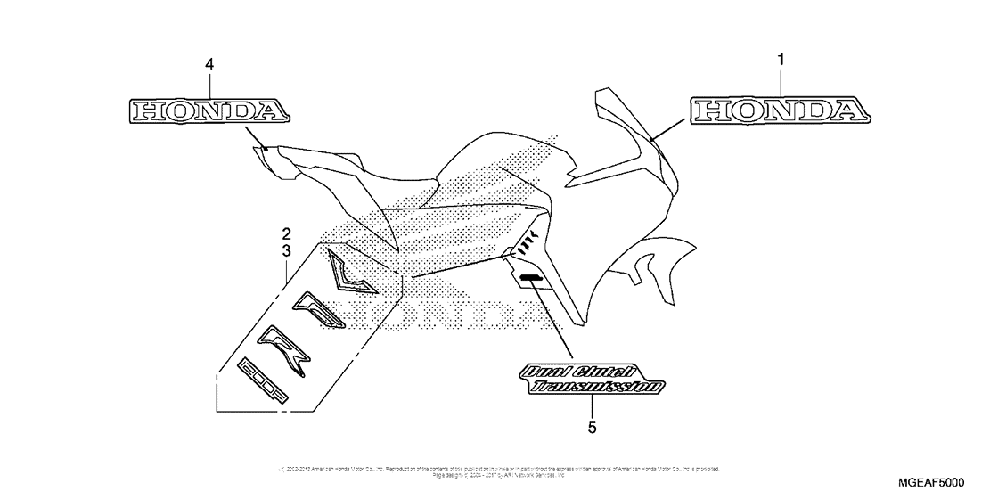 VFR1200F Наклейки