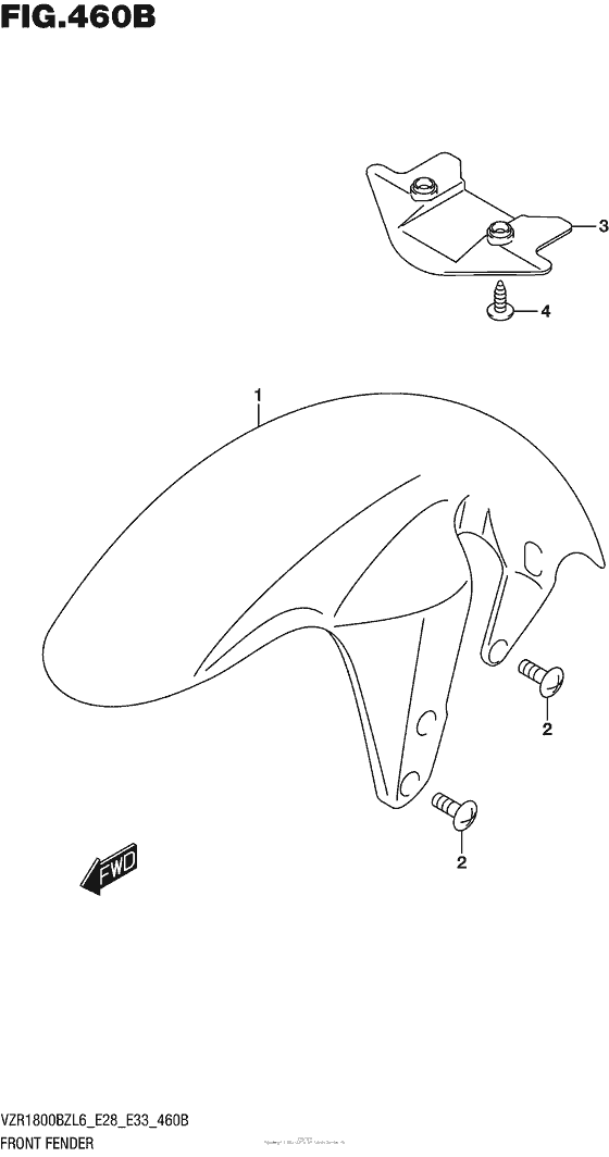 Front Fender (For Pgz) (Vzr1800Bzl6 E28)