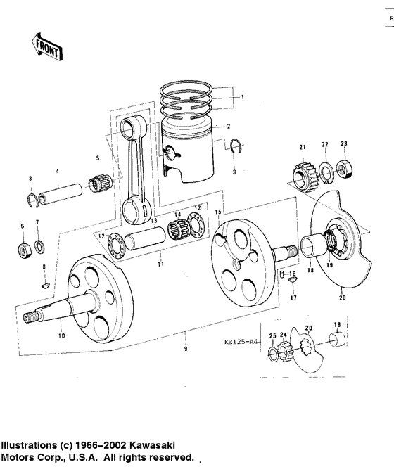 Crankshaft/piston/rotary valve