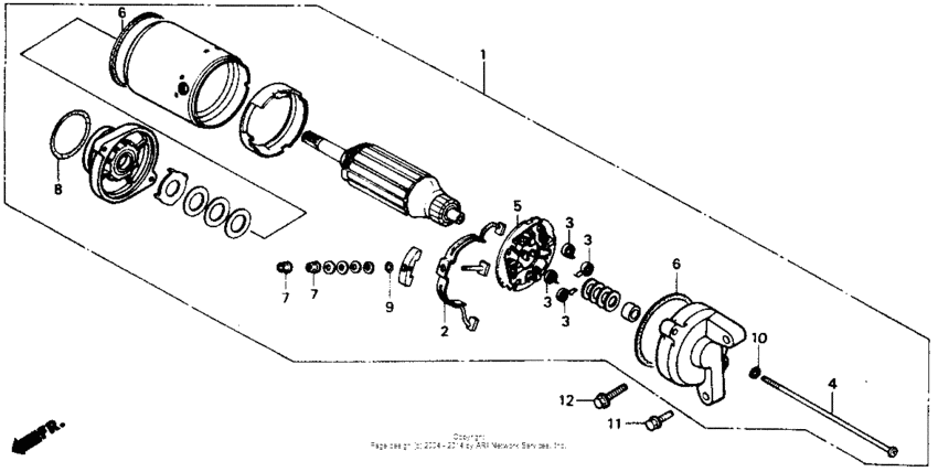 Starter motor 88