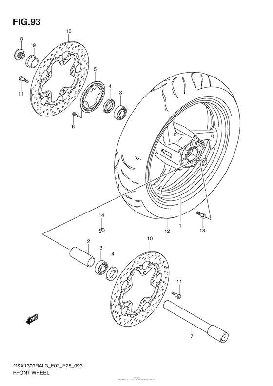 Front Wheel (Gsx1300Ral3 E33)