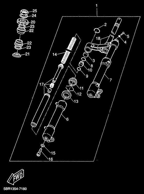 YQ50 Передняя вилка