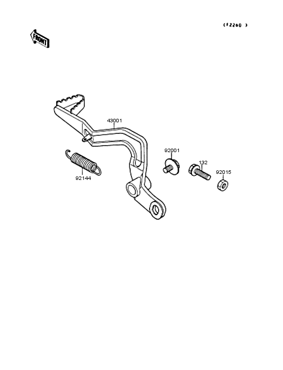  Педаль тормоза