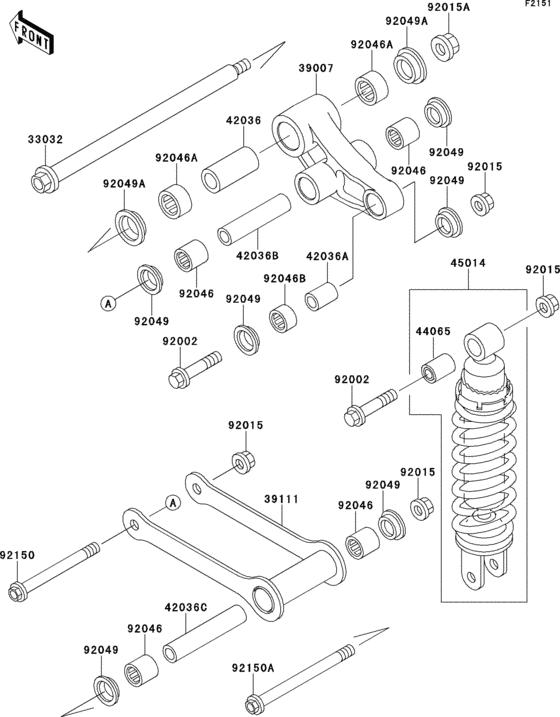 VN800 Подвеска  /  амортизатор