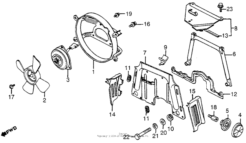 Cooling fan + shroud