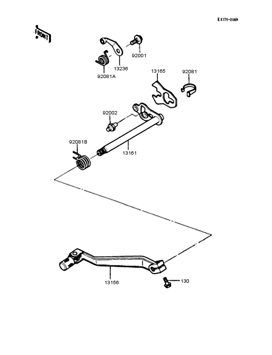 KL250 Механизм переключения передач