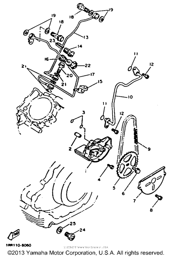 XV1100DC Масляный насос