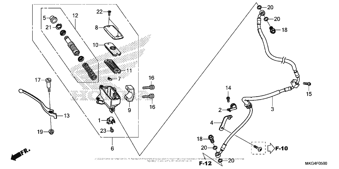 Front Brake Master Cylinder (1)