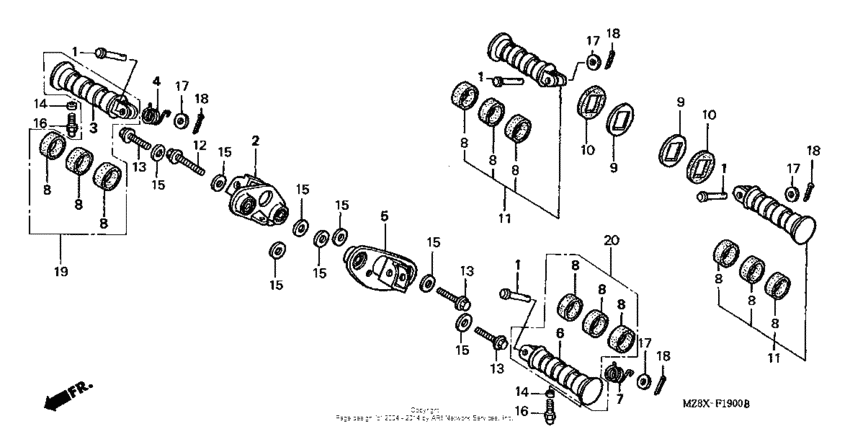 VT600CD2 Подножки