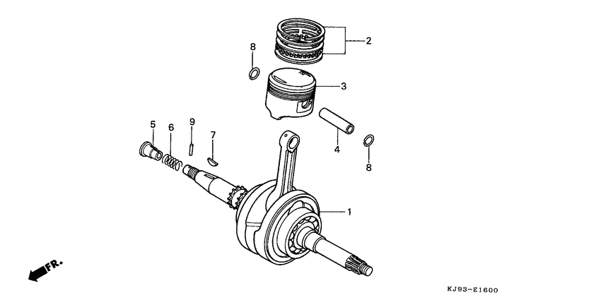 Crankshaft/piston