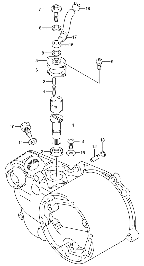 Clutch cover/oil pump