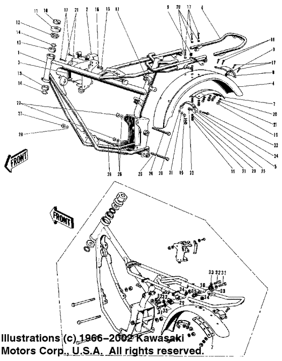 Frame/frame fittings