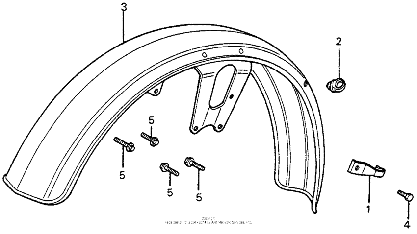 CB400 Переднее крыло