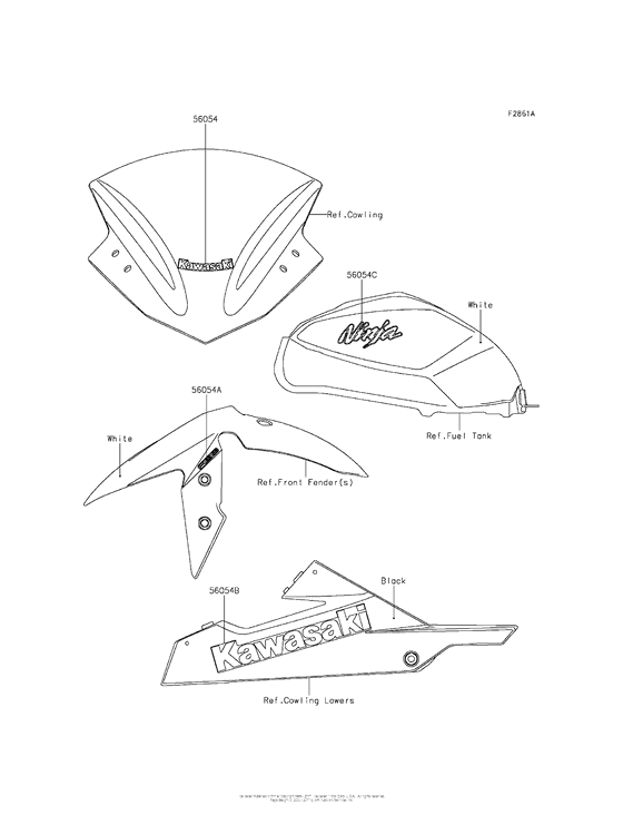EX300 Decals (White)(Bfs)