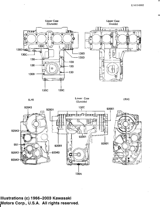 Crankcase bolt & stud pattern