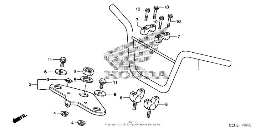 Handlebar + top bridge