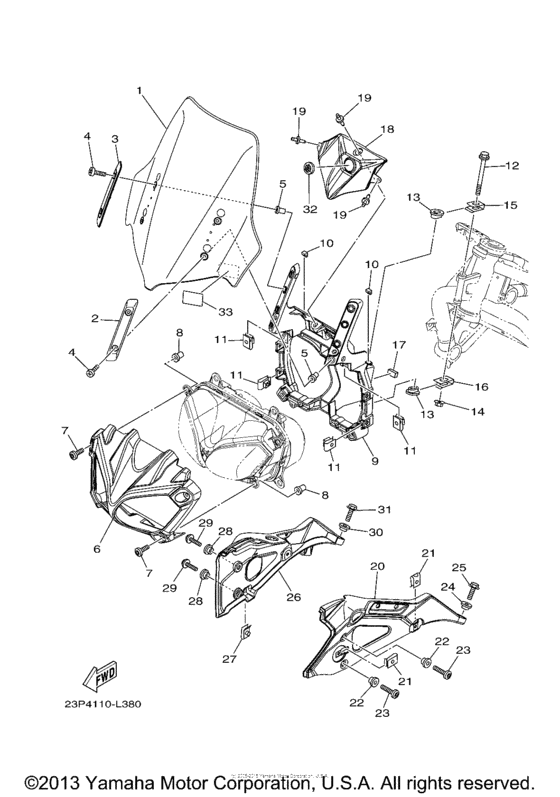 XT1200Z Стекло ветровое