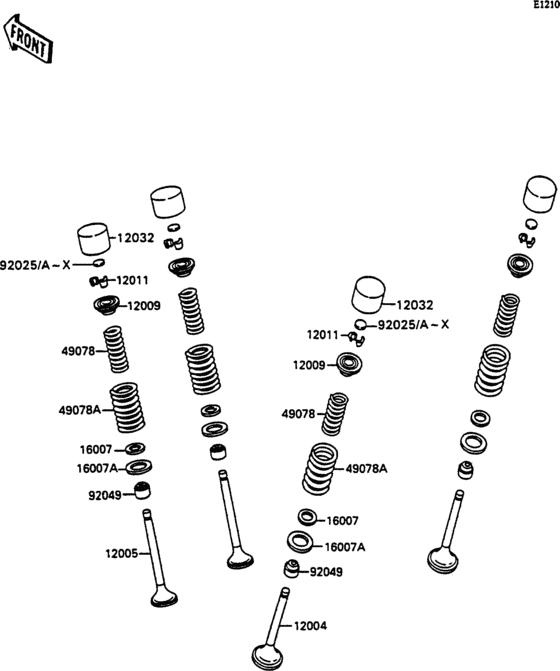 ZX750 Клапана