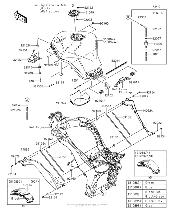 ZX1000 Fuel Tank(1 / 2)
