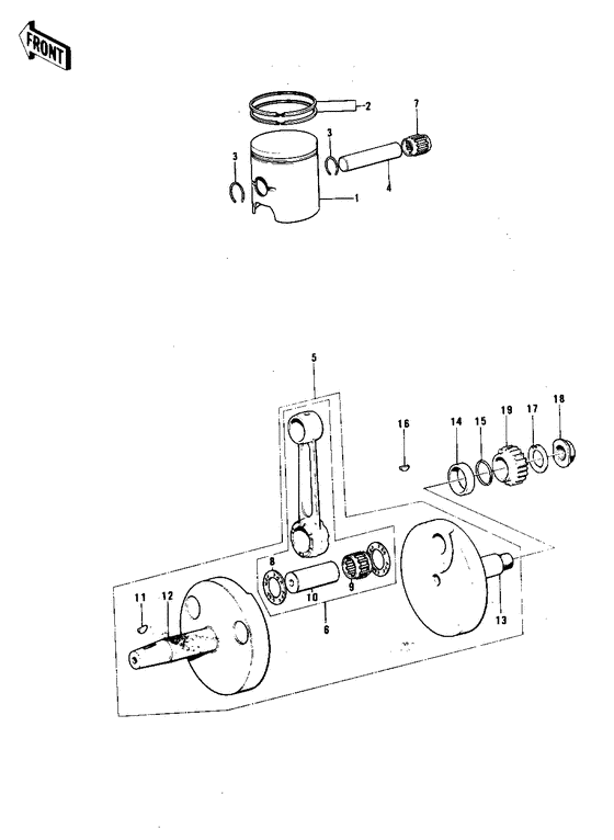Crankshaft/piston