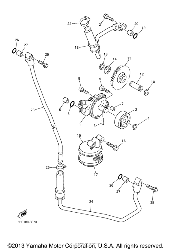 WR426FP Масляный насос