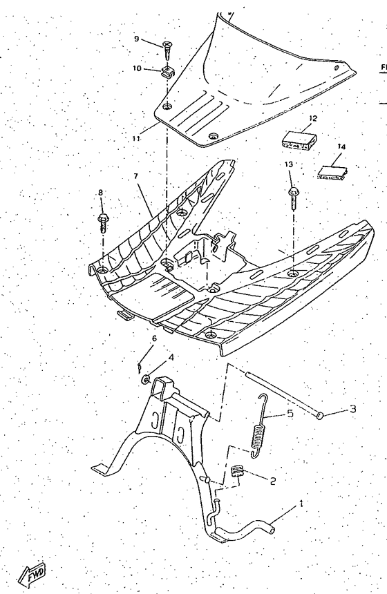 CW50RSP Stand. footrest