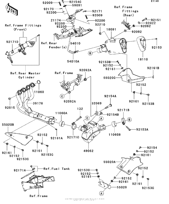 ZX600 Muffler(S)(1 / 2)