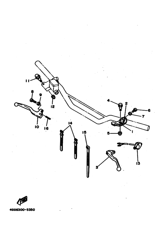 TY250Z Handle switch. lever