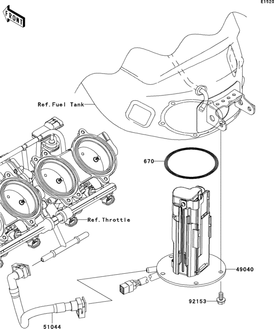 ZX1000 Топливный насос