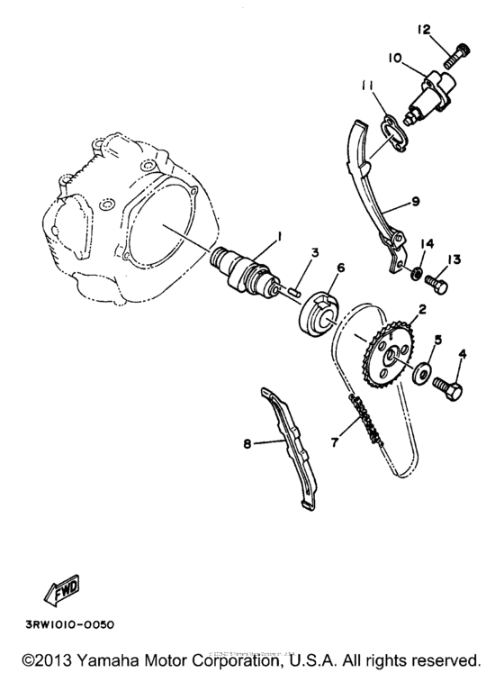 XT225K Цепь механизма газораспределения