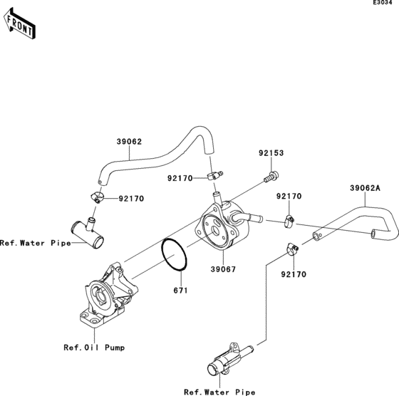 ZX600 Масляный картер