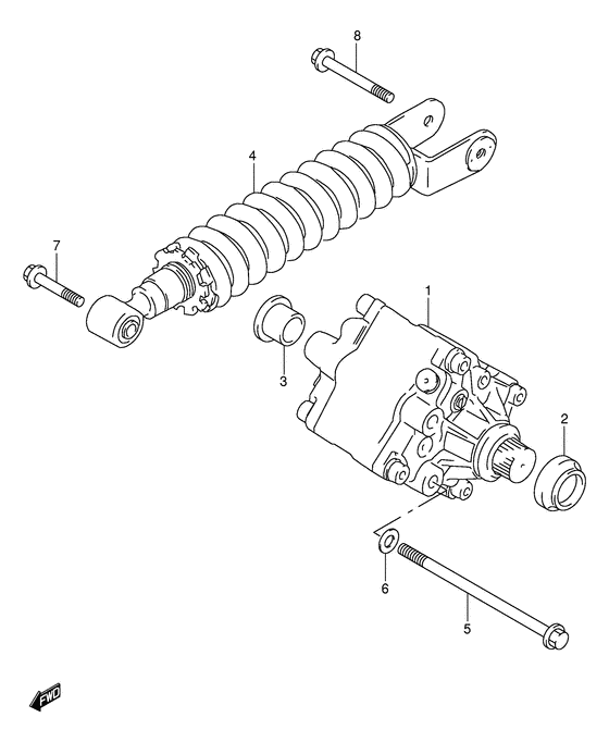 Rear damper