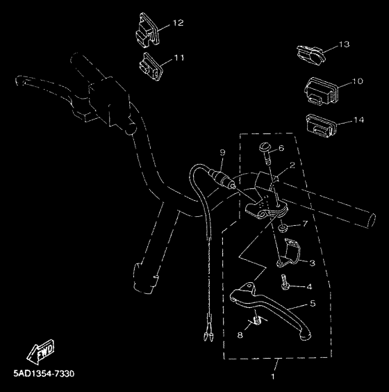 YN50 Interruptor  manillar&palanc