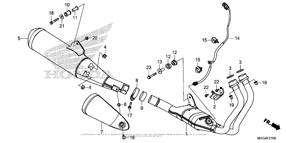 CMX500 (ABS) Глушитель