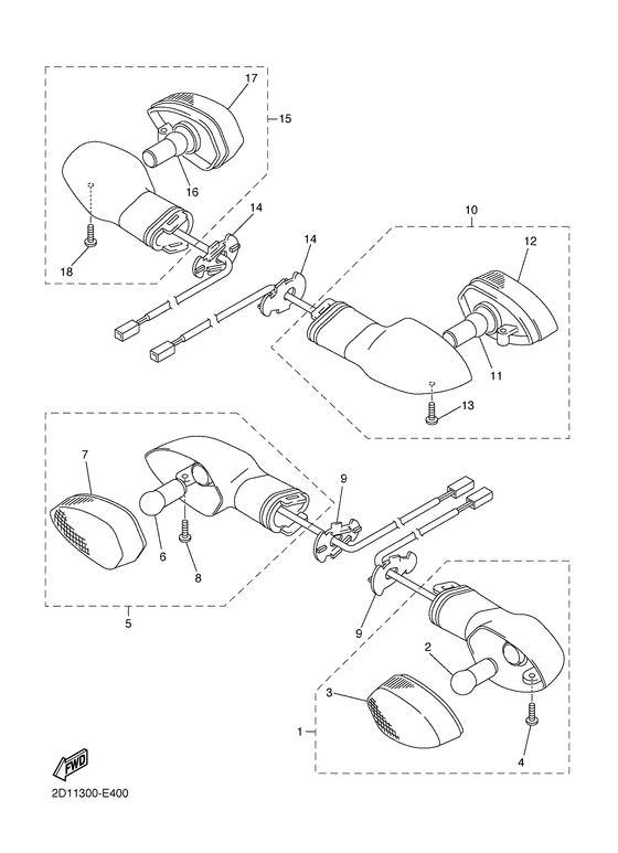 FZ1-N Поворотники