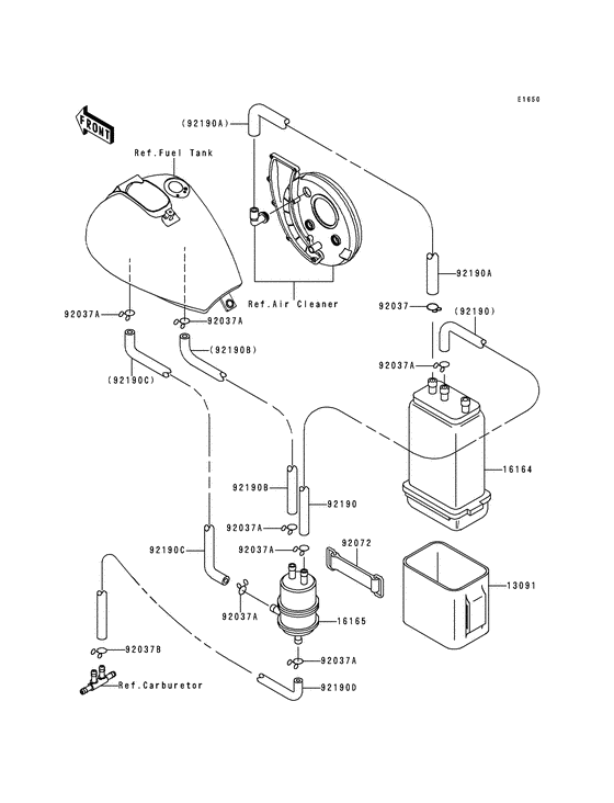 VN800 Испарительная система топлива