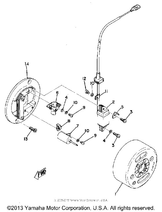 Flywheel magneto