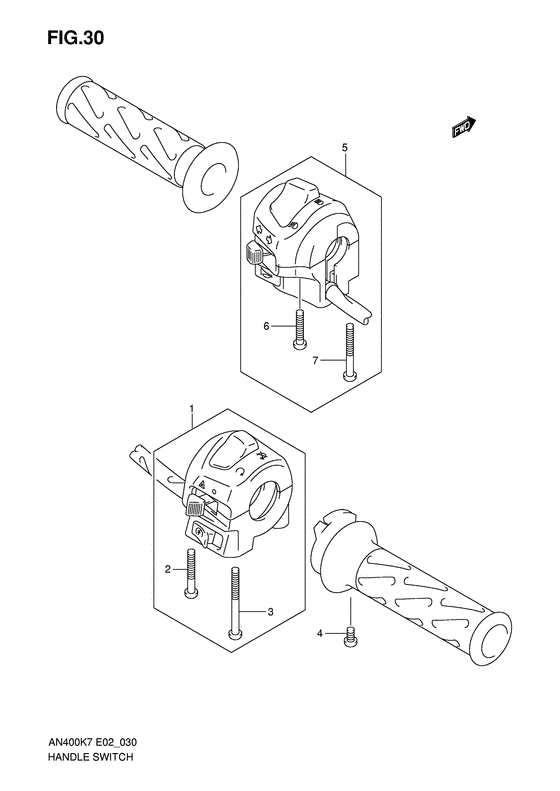 AN400 Рулевой переключатель