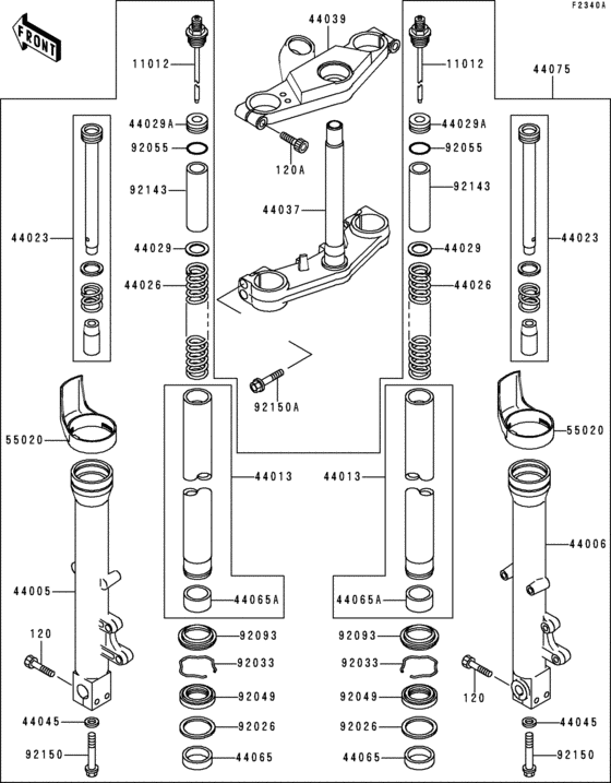 Front fork(zx600-e6)