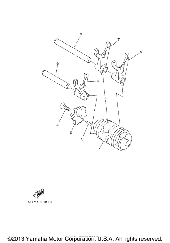 TTR125LT Копирный вал