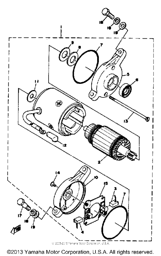 XS650SG Стартер