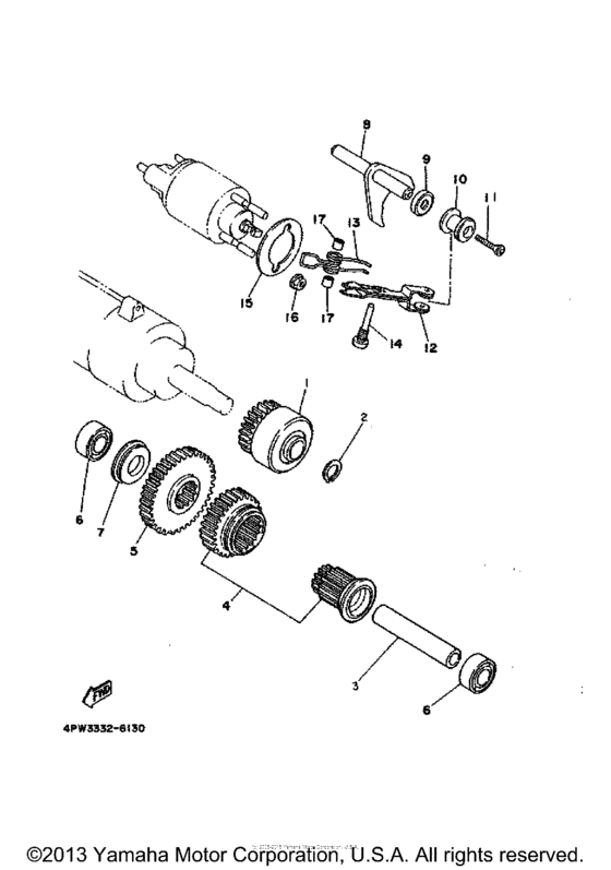 XV1100G Муфта стартера
