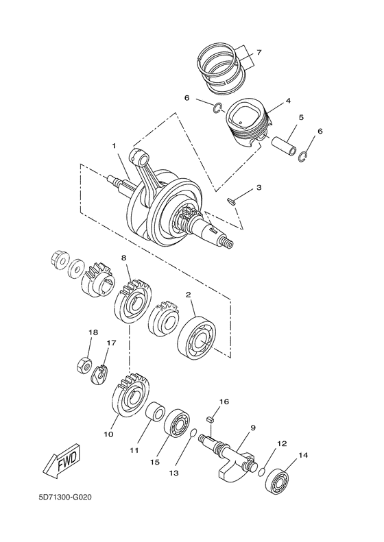 Crankshaft & piston