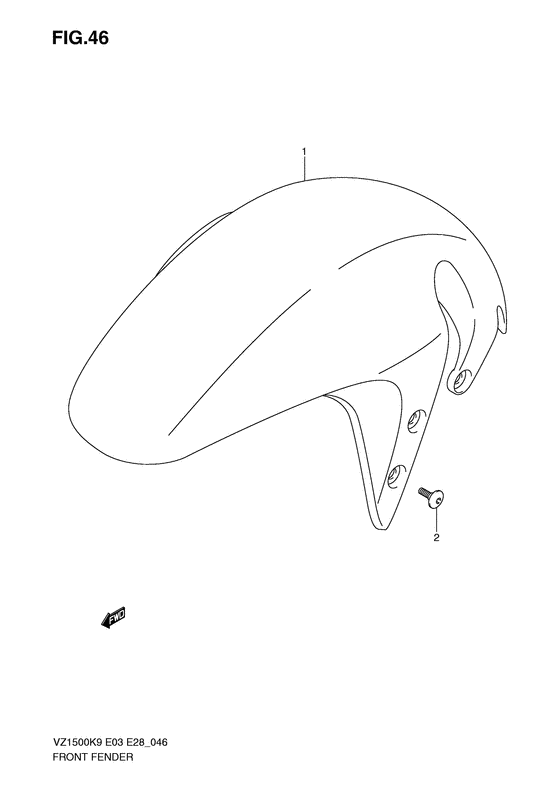 VZ1500 Переднее крыло